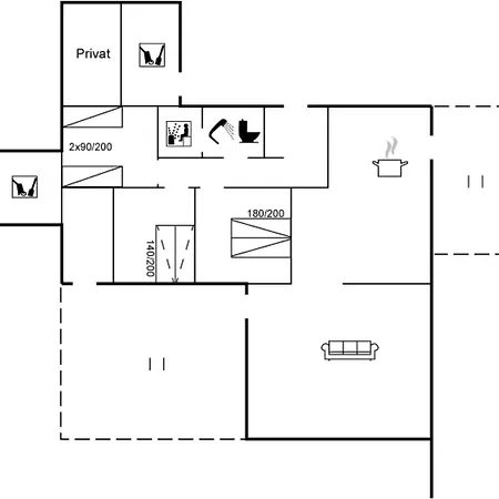 Hébergement de vacances Agot - 75m From The Sea By Interhome *